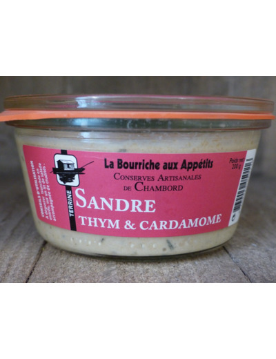 Terrine Sandre thym & cardamome "La Bourriche aux Appétits" (200g)