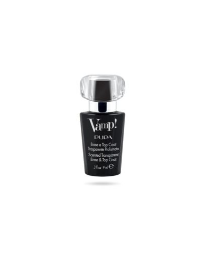 Vamp! Base Et Top Coat Transparent Et Parfumé Base Et Top Coat Transparent Et Parfumé, Fragrance Noire. 9 Ml