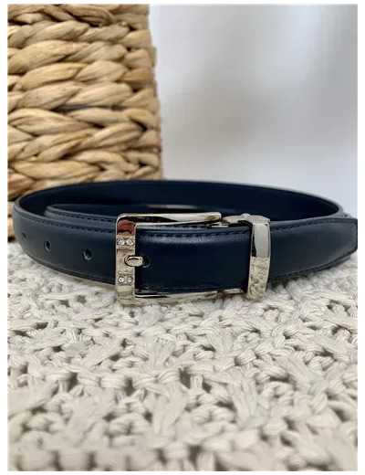 V699- Ceinture sécable Fine 2.2cm (bleu)