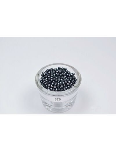 Sachet de 200 petites perles en plastique 4 mm de diametre bleu marine antracite 370