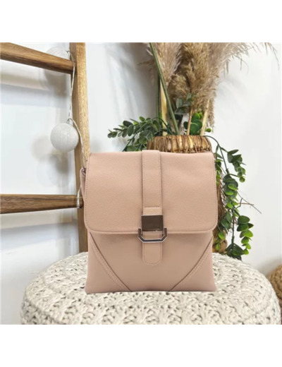 P508-Grand Sac Flora & Co à rabat (beige)