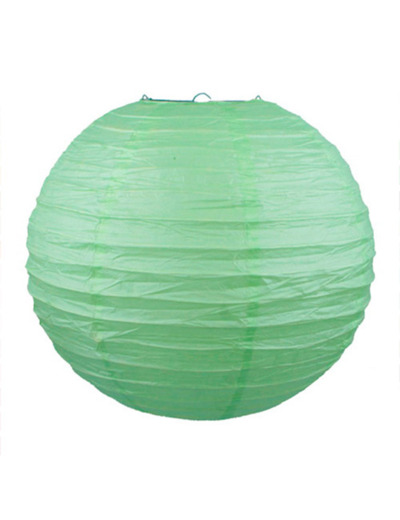 Lampion en papier de soir de 30 cm de diametre Mint