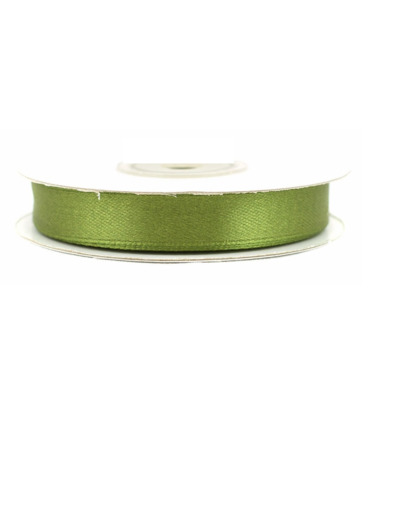 Ruban satin vert olive fonce 563D largeur 12 mm