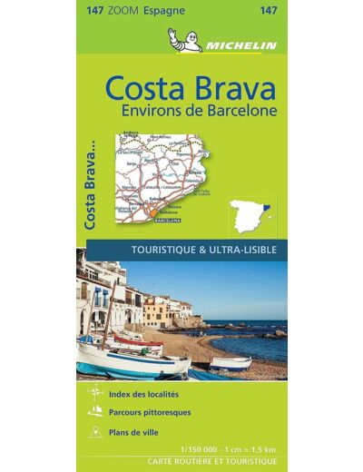 CARTE ZOOM COSTA BRAVA, ENVIRONS DE BARCELONE