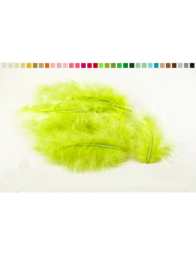 Plumes marabout moelleuse d'environ 10 cm x20 vert 550