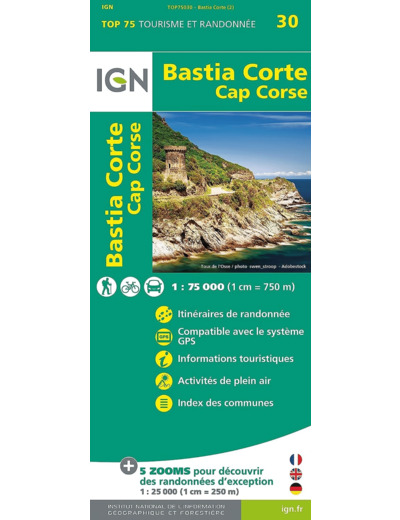 TOP75030 BASTIA CORTE CAP CORSE