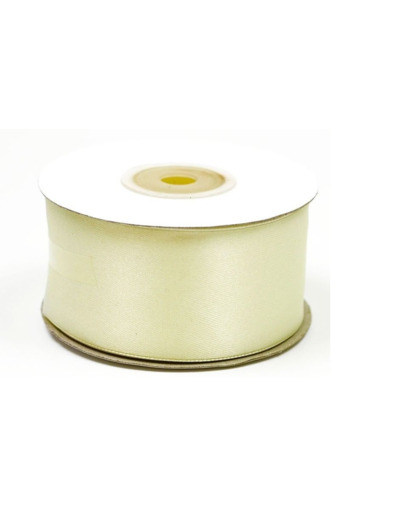 Ruban satin 38 mm de large bobine de 25 m creme 820