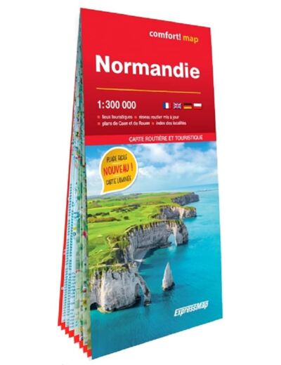 NORMANDIE 1/300.000 (CARTE GRAND FORMAT LAMINEE)