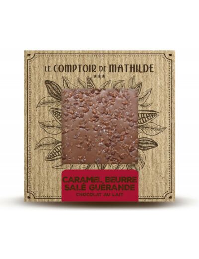 Tablette Caramel Beurre salé & Fleur de sel de Guérande - Chocolat...