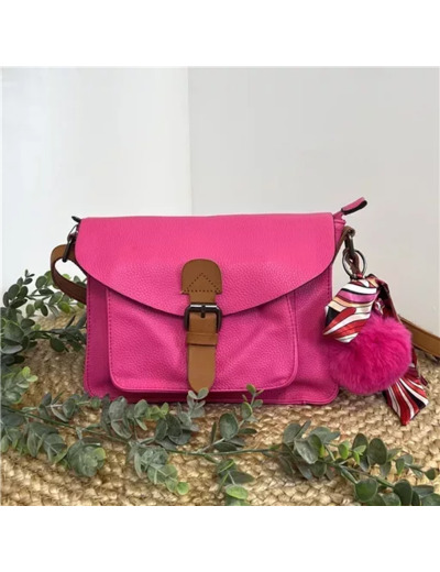 P532- Sac Flora and Co (fuchsia)