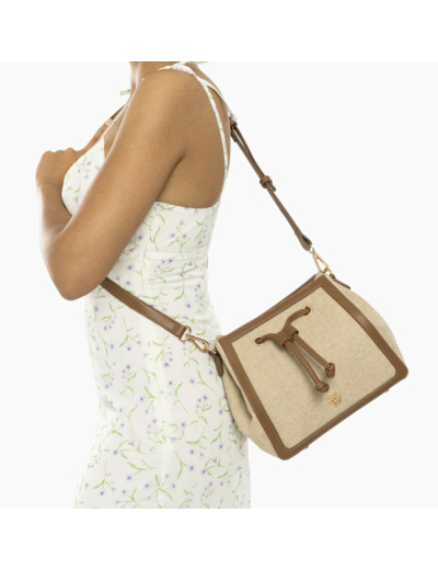 Sac bourse Mylène camel Vanessa Wu