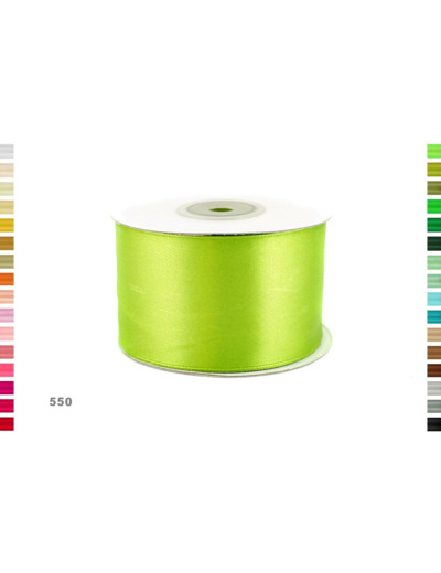 Ruban satin vert 550 largeur 50 mm