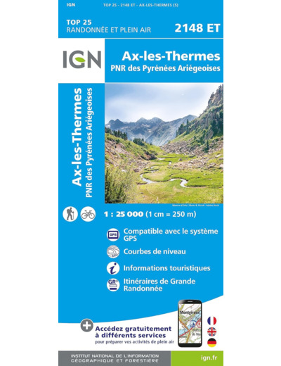 2148ET AX LES THERMES PNR DES PYRENEES ARIEGEOISES