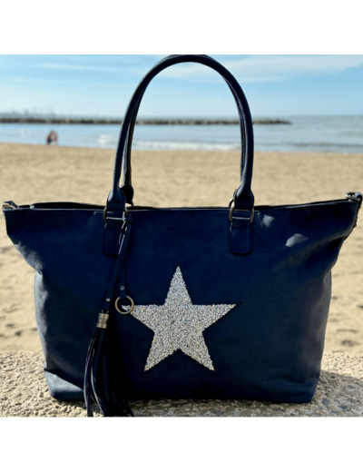 Sac cabas Navy -Stella - Mandoline