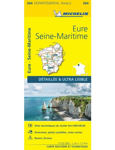 CARTE DEPARTEMENTALE EURE, SEINE-MARITIME