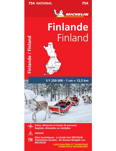 CARTE NATIONALE FINLANDE / FINLAND