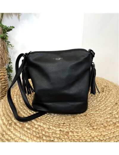 P477- Sac sceau Flora & Co (noir)