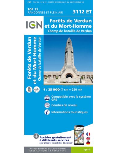 3112ET FORETS DE VERDUN ET DU MORT HOMME