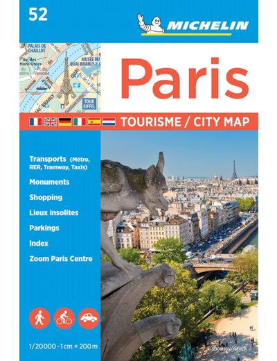 PLANS DE VILLE MICHELIN FRANCE - PLAN PARIS TOURISME - TOURISME / CITY MAP