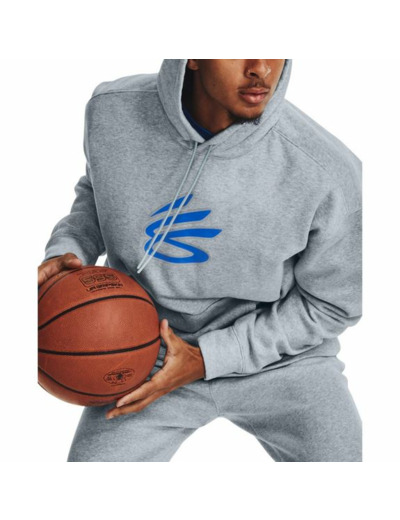 Sweat à capuche Curry Big Splash grey blue