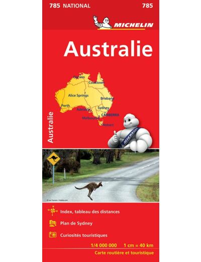 CARTE NATIONALE MONDE - CARTE NATIONALE AUSTRALIE / AUSTRALIE