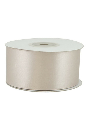 Ruban satin 38 mm de large bobine de 25 m taupe 823