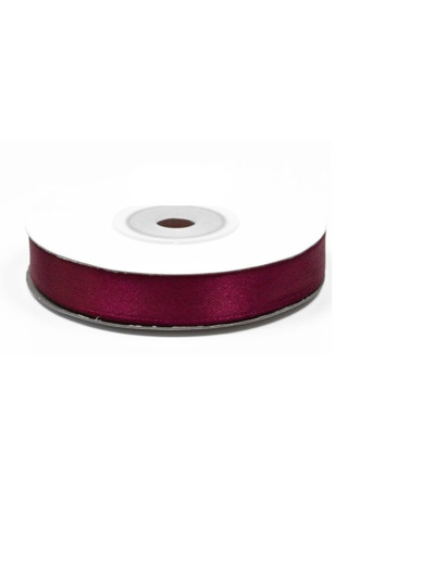 Ruban satin bordeaux foncé 275 largeur 12 mm