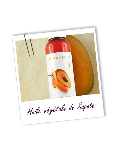 Huile végétale de sapote nutritive et protectrice