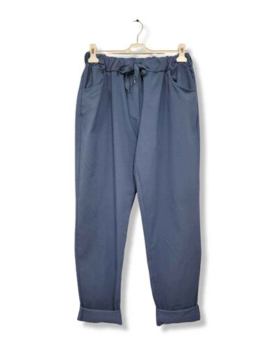 L948- Pantalon stretch C'Mélodie  🇮🇹 (bleu jeans)