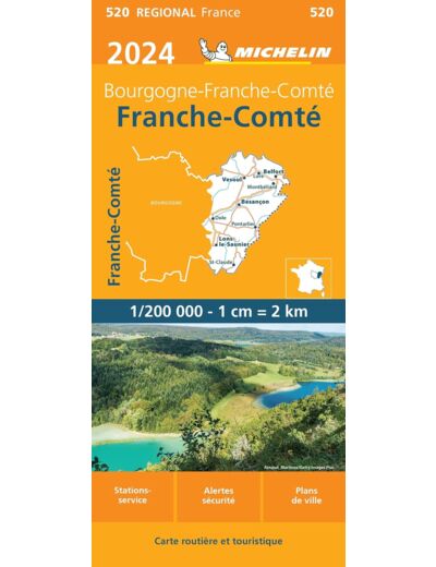 CARTE REGIONALE FRANCHE-COMTE 2024