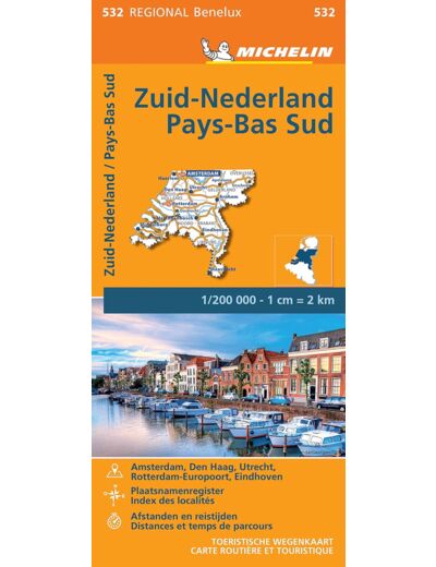 CARTE REGIONALE ZUID-NEDERLAND / PAYS-BAS SUD