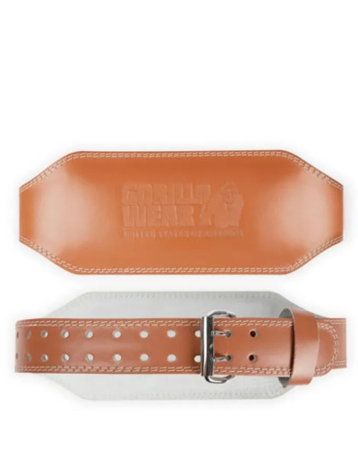 GORILLA WEAR CEINTURE CUIR 6 INCH