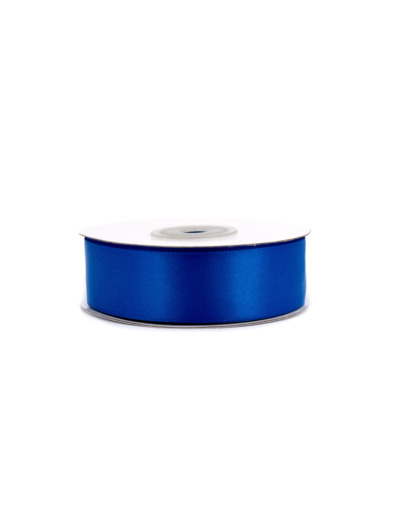 Ruban satin double face 25 mm de large 20 metres de long bleu roi