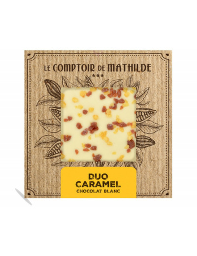 Tablette Duo Caramel - Chocolat Blanc