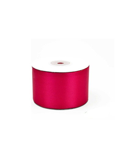 Ruban satin fuchsia 187 largeur 50 mm