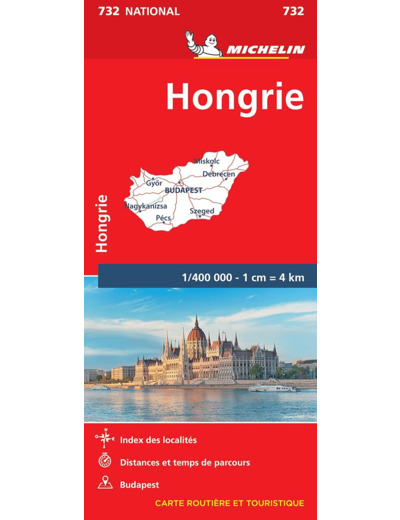 CARTE NATIONALE HONGRIE / HONGARIJE