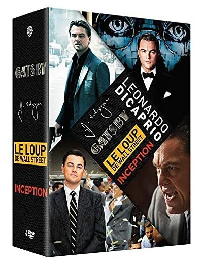 Leonardo Dicaprio : Le Loup de Wall Street + Gatsby Le Magnifique + Inception + J. Edgar