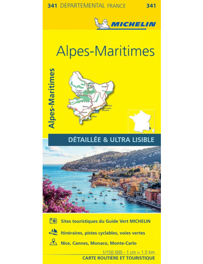 CARTE DEPARTEMENTALE ALPES-MARITIMES