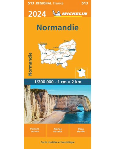 CARTE REGIONALE NORMANDIE 2024