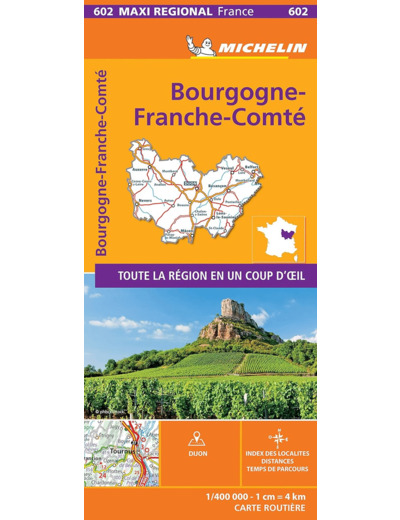 CARTE REGIONALE MAXI- BOURGOGNE-FRANCHE-COMTE