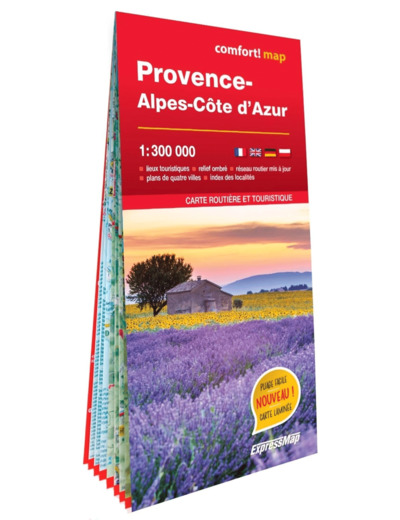 PROVENCE-ALPES-COTE D'AZUR 1/300.000 (CARTE GRAND FORMAT LAMINEE)