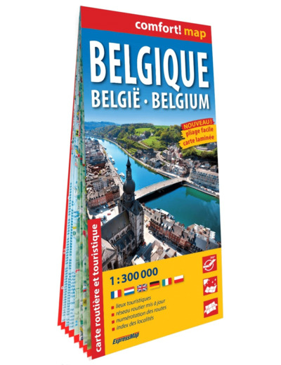 BELGIQUE 1/300.000 (CARTE GRAND FORMAT LAMINEE)