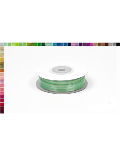 Ruban satin vert d'eau clair 314 largeur 3 mm