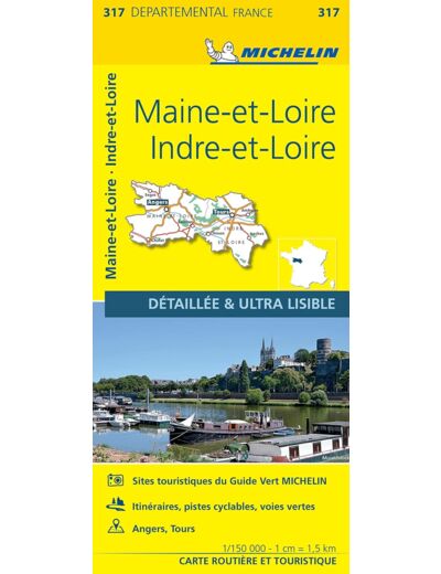 CARTE DEPARTEMENTALE INDRE-ET-LOIRE, MAINE-ET-LOIRE