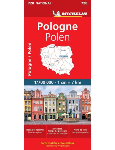 CARTE NATIONALE POLOGNE / POLEN