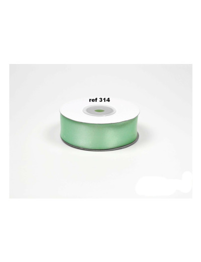 Ruban satin vert d'eau clair 314 largeur 25 mm