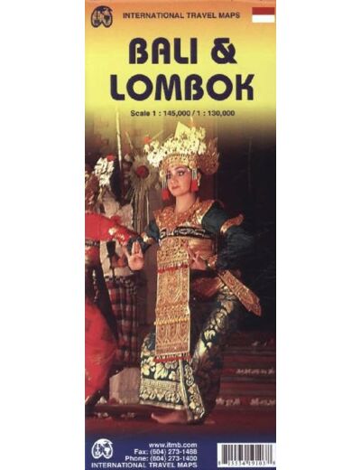 BALI AND LOMBOK 1:145 000 WATERPROOF MAP