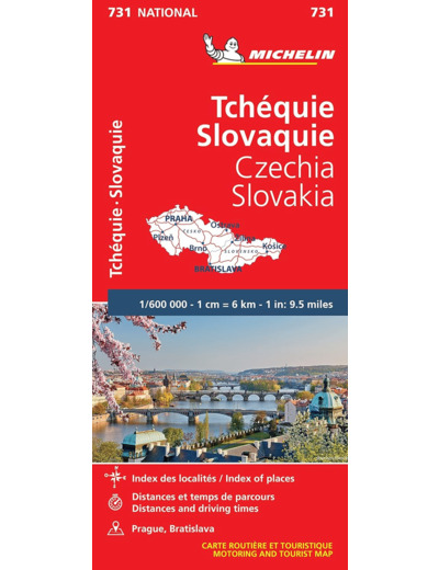 CARTE NATIONALE TCHEQUIE, SLOVAQUIE / CZECHIA, SLOVAKIA