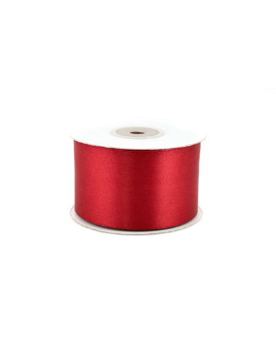 Ruban satin rouge pourpre 260 largeur 50 mm