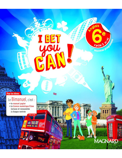 I BET YOU CAN! ANGLAIS 6E (2017) - MANUEL ELEVE